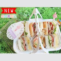 피크닉도시락 샌드위치 김밥포장 4개 돈까스용기, 상세페이지참조