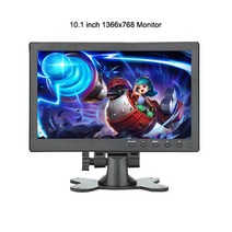 종합 컴퓨터 노트북 부품모음 10.1 인치 소형 터치 스크린 휴대용 모니터 pc vga hdmi lcd led 디스플레이 12 인치 게임 모니터 라즈베리 파이 ps3, 협력사, 10.1인치 1366x768