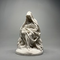 동물 조형물 빈티지 처녀 동상 예술 석고 동상 조각 홈 부드러운 장식 수공예 장식, 없음