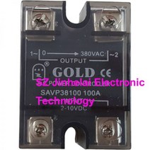SAVP38100 GOLD AC 솔리드 스테이트 릴레이 100A 380VAC 2-10VDC 또는 4-20mA 모듈, SAVP38100 2-10VDC