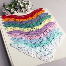 네크라인 모티브 달꽃 12color 레이스, 그레이