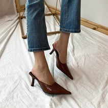홍대언니 여성 와니 하이힐 뮬슬리퍼 CA32A3064 (8cm)