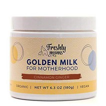 Freshly Moms Golden Milk for Motherhood – Organic Vegan Superfood Milk Powder Supplement For New Mo, 1