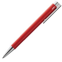 LAMY 로고 볼펜 스틸 포인트 204M, 레드, 1개