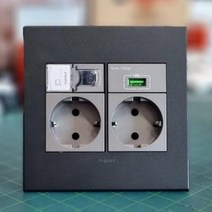 아테오 고속충전 USB A타입 국내형 칼라, 다크브론즈, 7.8P+CATV+USB