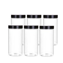 팜스용기 팜스원형 밀폐용기 블랙 1000ml, 12개입, 본체 + 뚜껑