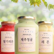 [웰굿] 수제청 섞어달려세트딸기레몬 제주청귤 레몬 각500g, 없음