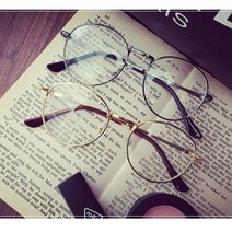 동글안경 뿔테안경 안경테 철테안경2[W566614]