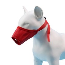 부드러운 강아지 입마개 조절 가능한 물림 방지 짖음 방지 오용 강아지 입마개 반려동물 용품 소형 중형 및 대형견 외출용, Red_4# 7.09in