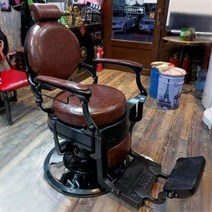 미용실 샴푸의자 전동 럭셔리 스타일리스트 의자 미용 빈티지 전문 이발 가죽, 9.style7