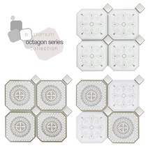 자기질 148mm 팔각 북유럽 모자이크타일, 화이트[무광]