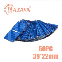태양광패널1000wt세트 300w 500w 100w 소형 태양광 패널 캠핑 파워뱅크 인버터 200w 12v 50pcs 5v 6v 9v c60 56 인치 태양 전지 태양 광 휴대, 50개 39x22mm