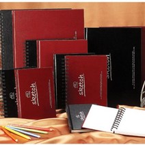 아트앤디자인 양장스케치북 트윈링 제본 B4 K