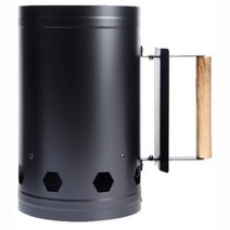 라면끓일때 불멍용 캠핑차콜스타터 야유회음식 숯불바베큐용 숯점화통 글램핑 바비큐, 1개, 숯스타터(대형)실버