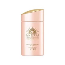 일본 ANESSA Perfect UV Mild Milk N Sunscreen 아넷사 페퍽트 유브이 선크림 센서티브 SPF50 60ml, Standard Product