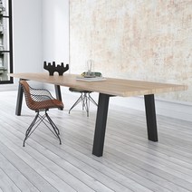 펜션 캠핑장 대형 롱 바베큐 원목 테이블 책상 식탁 미니멀 심플 회의용 테이블, 160x60x75테이블5센티미터두께