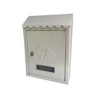 다세대우편함 우체통 메일박스 건의함 벽면 우편함 21.7x7x30cm 농가 타운 하우스 걸이식 글자 봉투, 01 white