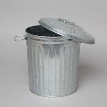 [천삼백케이] [엠디자인] 양철 휴지통(26cm), 단품