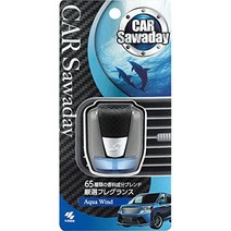 카사와데이 차용 탈취 방향제 메탈릭 카본 조 용기 클립 타입 마린 아쿠아 윈드의 향기 3.5ml カーサワデー 車用消臭芳香剤 メタリックカーボン調容器 クリップタイプ マリンアクアウィンド