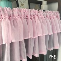 커튼 럭셔리 펄 파티 침실 거실 장식 골드 부드러운 유럽 골드 장식 빌라 사무실 한국어 더블 폴드 다채로운 하프 주방 sheer voile 창 valance 카페 short