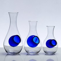 히야또 유리 사케병 도쿠리 술병 일본술병 이자카야, 히야또 유리사케병 소(400ml), 1개