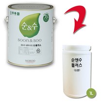 노루페인트 순앤수 플러스 내부용 친환경 수성페인트 1L 무광, 민트1, 1개