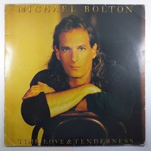 (중고LP)(인테리어 디피용) MICHAEL BOLTON. TIME LOVE & TENDERNESS/ 자켓 닳음/ 음반 끝 휨 현상 있음/ 재생 가능하나 틱 잡음 있음