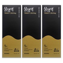 씨드비 물염색 새치염모제, 미디엄브라운, 3개