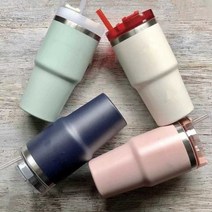 보온머그컵 텀블러컵 텀블러 보온머그 보냉텀블러, 30온스 화이트