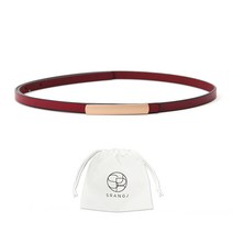 에스랑제이 여성 원피스 얇은 슬림 가죽 벨트