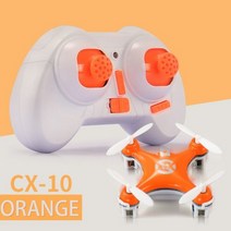Cheerson CX10 미니 4CH 2.4G RC 원격 제어 무인 항공기 헬리콥터 LED CX 10 완구 어린이, Orange