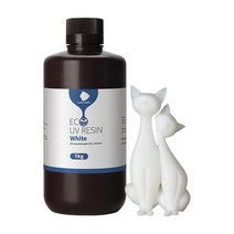 ANYCUBIC ECO UV 수지LCD 3D 프린터에 사용되는 낮은 냄새 안전 405nm, 1kg 화이트 프랑스