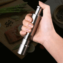 이영자 전참시 후추 그라인더 참깨 핑크솔트 캠피용 여행용 간편한 그라인더, 투명한