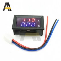 전기테스터기 DC 6-120V 10A 50A 디지털 전압계 전류계 이중 디스플레이 검출기 측정기 패널 앰프 빨간색, DC 6-120V_50A