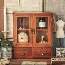 HND 앤틱 찻장 수납장 미니 우드 쇼케이스 - 230125978EA, 본상품선택, 본상품선택