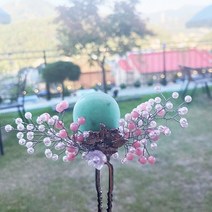 혼주 웨딩 예식 뒤꽂이 옆꽂이 올림머리 반묶음머리 헤어핀 데일리 비녀