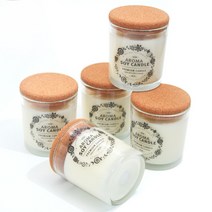코르크 캔들 5개 만들기 DIY 세트, 08_클린코튼_K_50ml