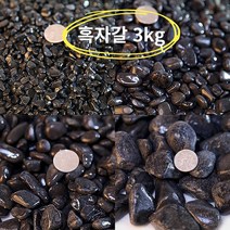 수족관 어항 조경 정원 수경재배 장식 자갈 장식돌 흑자갈 3kg, 흑자갈 3kg전후 3호