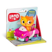 브랜드B [Land of B] 핑크스포츠카-로로/ 불빛과 소리가 나오는 미니 자동차, 단일옵션