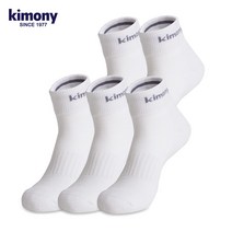키모니 40수 프라임 남녀 중목 스포츠양말 5족, 남자 5족 513-M1