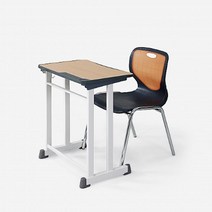편한 영어유치원 강의실 책상의자세트 중학교 학원가구 1인책걸상 독서실, (YWBHS)청색 블랙