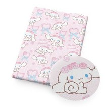 누빔원단 일본 만화 마이 멜로디 폴리에스터 코튼 원단 바느질 어린이 옷 패치 워크 퀼트 DIY 재료, 01 (1)_01 0.5yard (45X140cm)