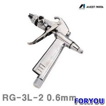 Foryou23712 어니스트 이와다 소형 에어 스프레이건 중력식 0.6mm 3호 5호