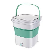 아기세탁기 미니 소형 건조 삶는 세탁기 3kg 6kg 1kg 접이식 청소 양동이 휴대용 터보 세탁 usb 전원 여행용 세탁 기계, 협력사, 초록, 영국