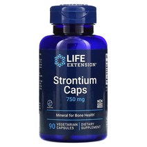 라이프익스텐션 Life Extension 스트론튬 캡스 본 헬시 미네랄 750mg 90캡슐