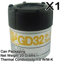 써멀구리스 패드 순중량 그램 캔 포장 시리즈 화이트 그레이 열 그리스 페이스트 석고 CPU 방열판-78, 2.GD32-CN20 White