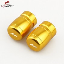 로고 SMAX For YAMAHA 155 CYGNUS X 2015-2021 오토바이 액세서리 휠 타이어 밸브 스템 캡 CNC 밀폐 커버, 05 Gold