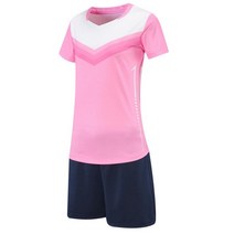 배구유니폼 전사 족구 풋살 축구 유니폼 선수 반티 여자 팀 배구 세트 여자 배구 스포츠 훈련복 대학 배구 피트니스 키트 diy 사용자 정의, 핑크 블랭크, 3xl 높이 170-175cm