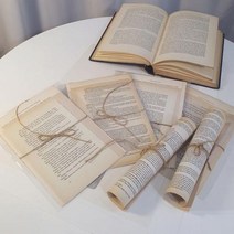 쇼핑몰 촬영소품 빈티지 영문페이퍼 벽장식 6장세트, 단일속성