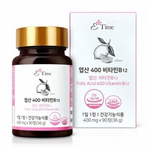 바디스콥 이쁠타임 엽산 400 비타민B12656858, 1개